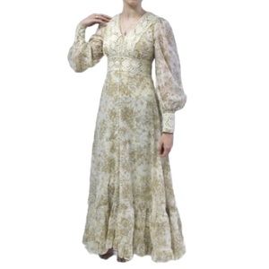 Vintage 1970s Gunne Sax praire dres…